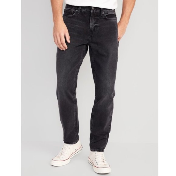 💥3/$30💥NWT Old Navy Men's Straight Taper Non-Stretch Black Jeans - 34Wx36L - Picture 1 of 10